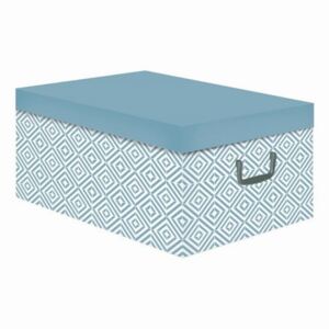 Compactor Skladacia úložná krabica - kartón box Nordic 50 x 40 x 25 cm svetlomodrá