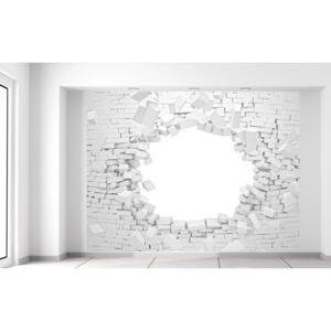 Gario Fototapeta Zničená stena z tehiel Veľkosť: 200 x 150 cm, Materiál: Latexová (lepidlo zadarmo)