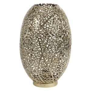 Zlatá dierovaná kovová stolná lampa Sinula - Ø33*52cm / E27