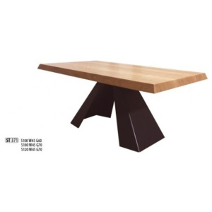 Drewmax Konferenčný stolík Metal ST371 / dub Farba: Dub brendy, Prevedenie: B 100 x 45 x 70 cm