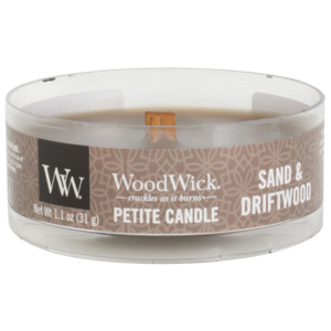WoodWick vonná sviečka Petite Sand & Driftwood