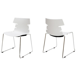 Dizajnová stolička Dollie / biela