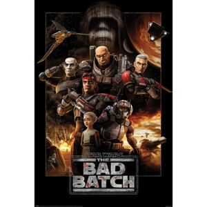 Plagát, Obraz - Star Wars: The Bad Batch - Montage, (61 x 91.5 cm)