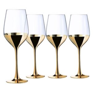Creatable 4-d. set pohárov na víno 'Golden Days', zlatá