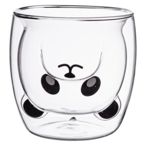 Poháre s dvojitým sklom, Panda, 260 ml, Andrea
