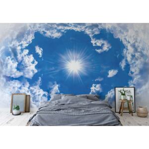 Fototapeta GLIX - Blue Sky White Clouds 4 + lepidlo ZADARMO Vliesová tapeta - 254x184 cm