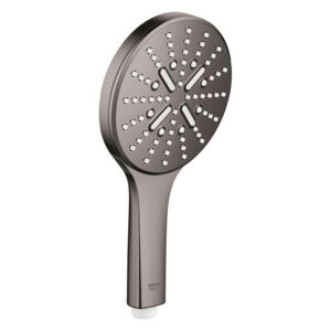 Grohe Rainshower SmartActive 130 - Ručná sprcha s 3 prúdmi, 9,5 l / min obmedzovač prietoku, Hard Graphite 26574A00