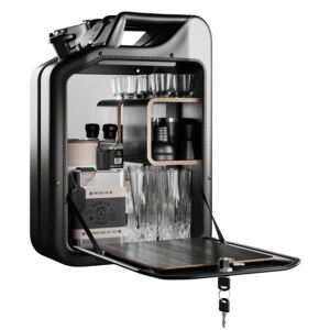 Minibar / kanister - Bar Cabinet, Nano Black, 6 variantov - Danish Fuel Varianta: Black Stain Oak