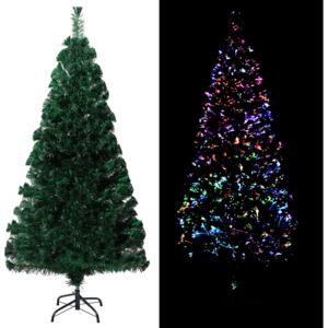 Umelý vianočný stromček+podstavec, zelený 150cm, optické vlákno