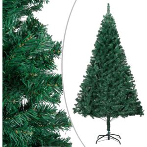Umelý vianočný stromček s hustým ihličím, zelený 210 cm, PVC