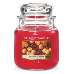 Sviečka Yankee Candle Mandarin Cranberry stredná červená