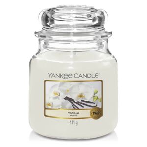 Sviečka Yankee Candle Vanilla stredná biela