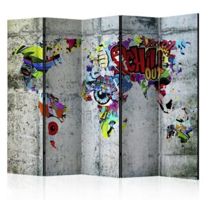 Paraván - Graffiti World 225x172cm