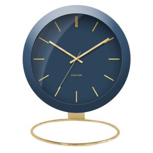 KARLSSON Stolné hodiny Globe – modré