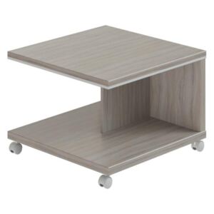 Konferenčný stolík Wels - mobilný, 700 x 700 x 500 mm, dub sivý