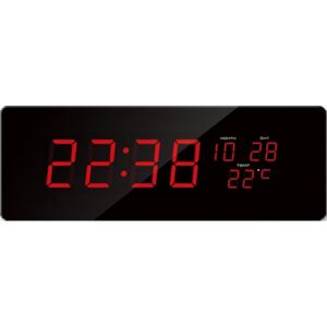 LED digitálna hodiny s dátumom a teplotou JVD DH2.2 červená čísla