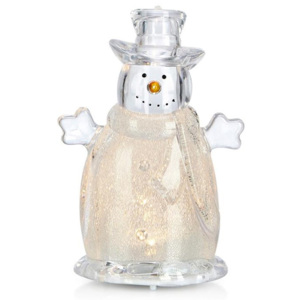 Svetelná LED dekorácia v tvare snehuliaka Markslöjd Frosty, výška 10 cm