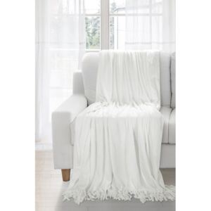 Mäkká biela deka MONA 150x200 cm