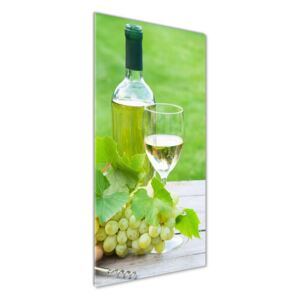 Foto obraz akrylové sklo Hrozno a víno pl-oa-50x125-f-147626427