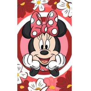 Zdravsi-spanok Detský uterák Minnie červený 30x50 cm