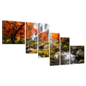 Obraz na plátne Jesenný vodopád 220x100cm 2335A_6D