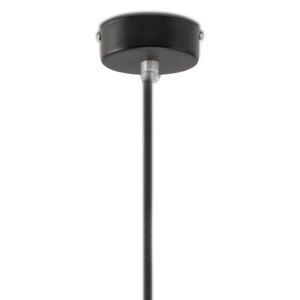Závesná lampa Simple, čierna, kábel čierny