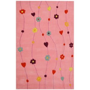 Bakero Dětský koberec Kids Flowers pink (200x300 cm)