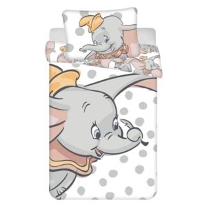 JERRY FABRICS Obliečky do postieľky Dumbo dots baby Bavlna, 100/135, 40/60 cm