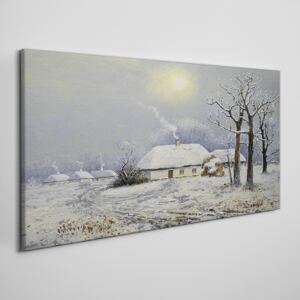 Obraz na plátně Obraz na plátně Zimnej krajiny stromy