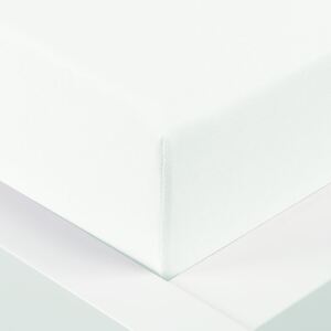XPOSE® Jersey plachta Exclusive dvojlôžko - biela 200x220 cm