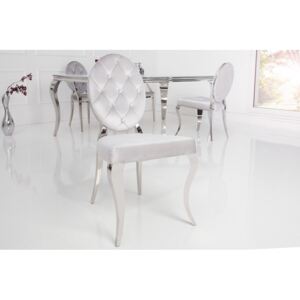 Svetlosivá jedálenská stolička Modern Barock »