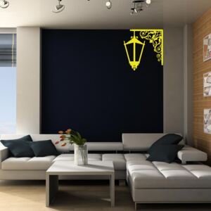 GLIX Lampa - nálepka na stenu Světle žltá 50 x 50 cm