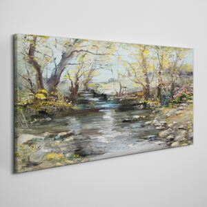 Obraz na plátně Obraz na plátně Abstrakcie strom rieky