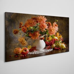 Obraz na plátně Obraz na plátně Maľovanie kvety ovocie