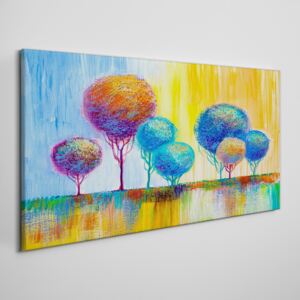 Obraz na plátně Obraz na plátně Maľba abstrakcie stromy