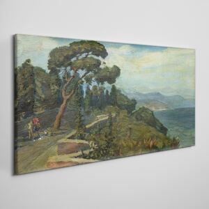 Obraz na plátně Obraz na plátně Maľovanie stromu prírody