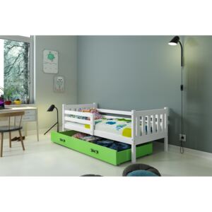 BMS Detská posteľ Carino 190 x 80 Farba: biela / zelená