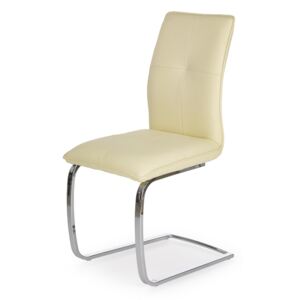 HALMAR K252 jedálenská stolička vanilková / chróm