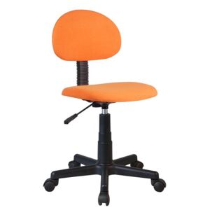 KONDELA Salim kancelárska stolička oranžová / čierna
