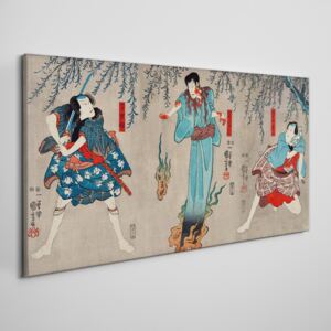 Obraz na plátně Obraz na plátně Ázie kimono samurai
