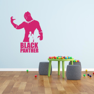 GLIX Avengers Black Panther - samolepka na stenu Růžová 30x20 cm