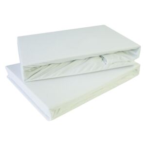 Plachta posteľná biela jersey EMI 90x200 cm
