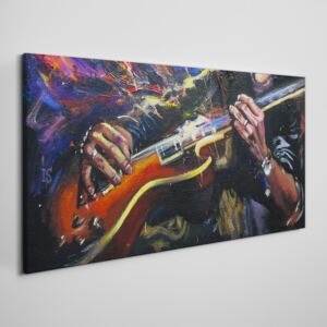 Obraz na plátně Obraz na plátně Abstrakcie gitarové hudby
