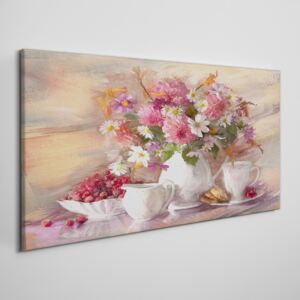Obraz na plátně Obraz na plátně Abstrakcie kvety cups