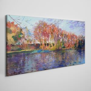 Obraz na plátně Obraz na plátně Abstrakcie jazera príroda
