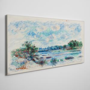 Obraz na plátně Obraz na plátně Rieka lesné obloha