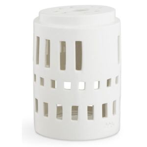 Biely keramický svietnik Kähler Design Urbania Lighthouse Little Tower