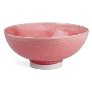 Ružová porcelánová miska Kähler Design Unico, ⌀ 18 cm