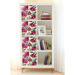 Nálepky Ikea Kallax Ružové magnólie