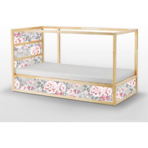 Nálepky Ikea Kura Bed Vintage kvety